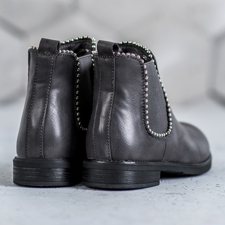 SDS Ghete Chelsea cu jeturi gri 1 SDS Ghete Chelsea cu jeturi gri 1