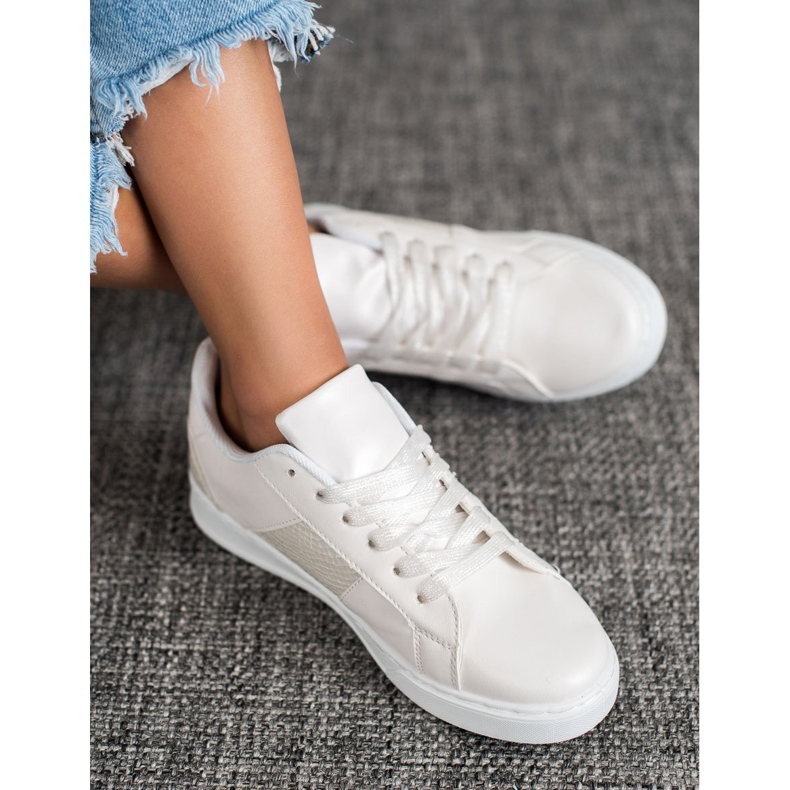 Emaks Adidași de modă alb 1