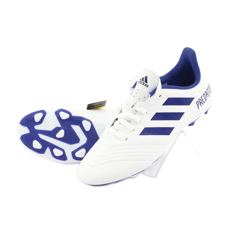 Ghete de fotbal Adidas Predator 19.4 FxG Jr CM8542 alb 4