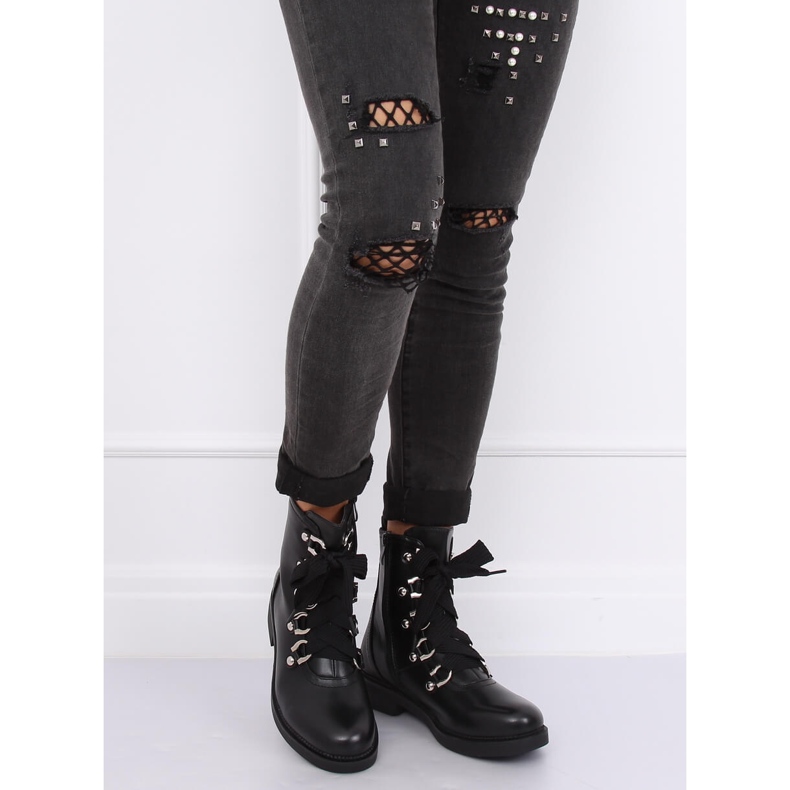 Ghete militare negre LJ001 Negre negru 1