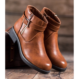 Abloom Cizme maro cu piele ecologică 2