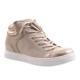 Adidași de culoare bej bej K323 1 Adidași de culoare bej bej K323 1