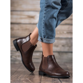 Small Swan Cizme Chelsea clasice maro 1