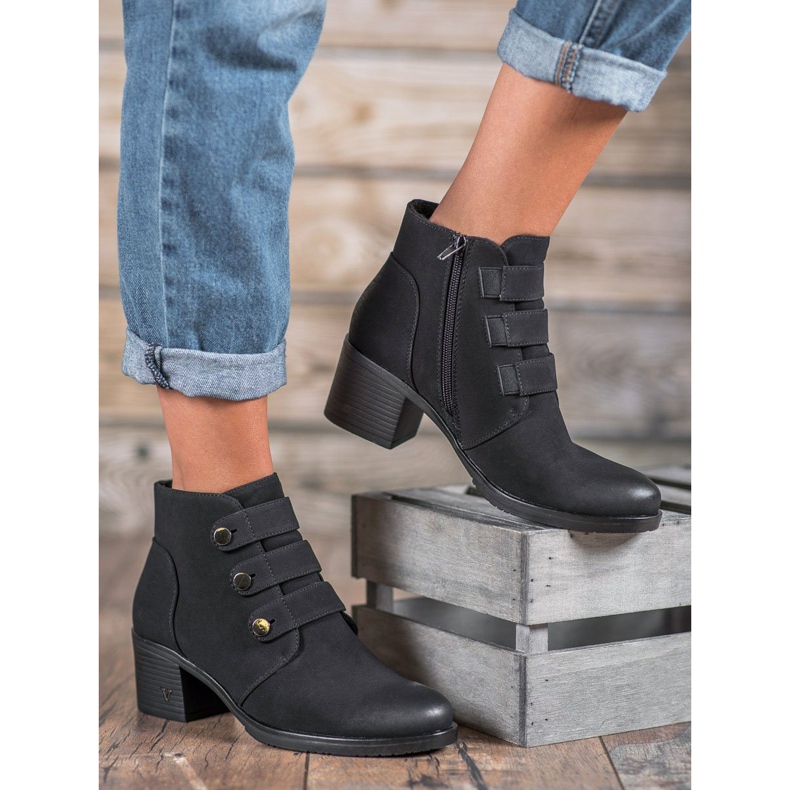 Cizme VINCEZA cu toc înalt negru 1 Cizme VINCEZA cu toc înalt negru 1