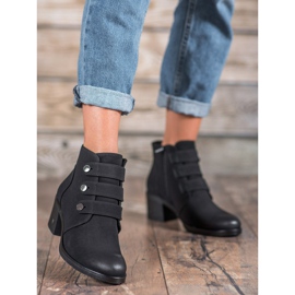 Cizme VINCEZA cu toc înalt negru 2