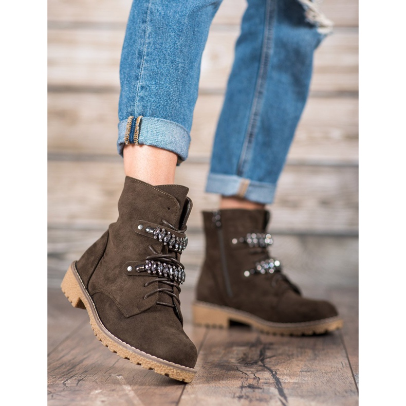 Bestelle Trappers With Crystals multicolor verde 2