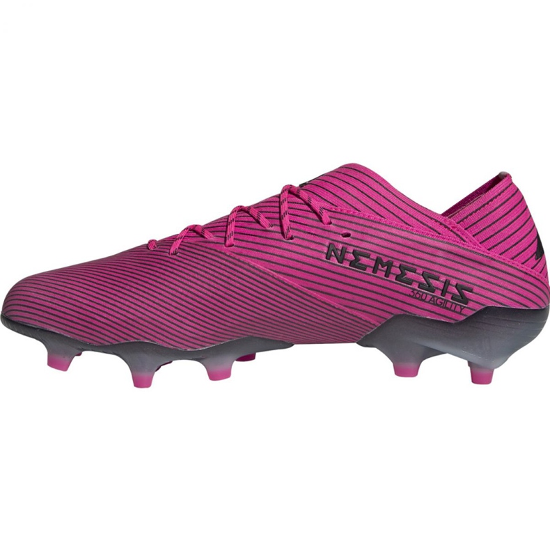Ghete de fotbal Adidas Nemeziz 19.1 Fg M F34407 roz roz 1