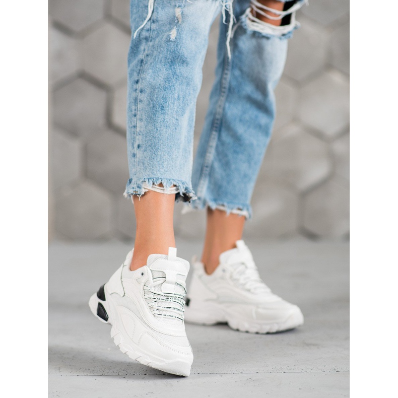 SHELOVET Adidași de modă alb 1