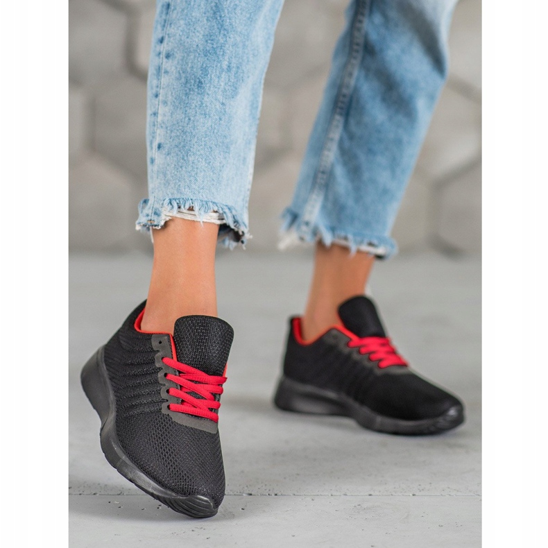 SHELOVET Pantofi sport negri negru 2