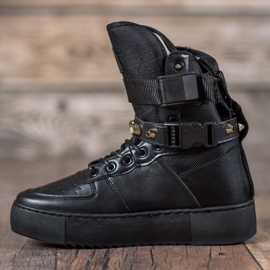 Diamantique Cizme Negre Înalte negru 1