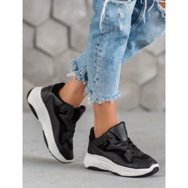 SHELOVET Adidași sportivi negru 1