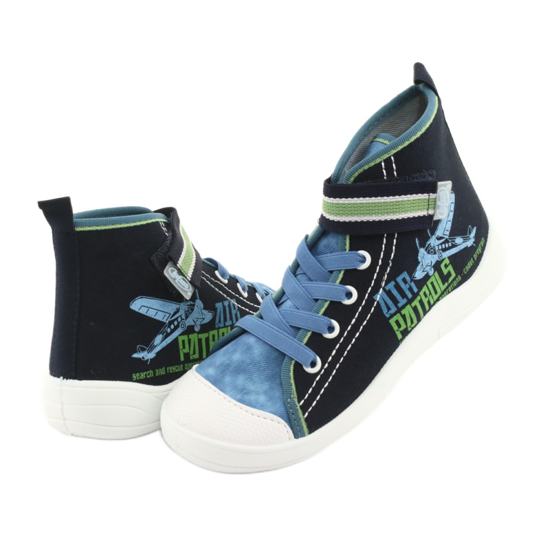 Încălțăminte pentru copii Befado 268Y066 albastru marin albastru verde 3