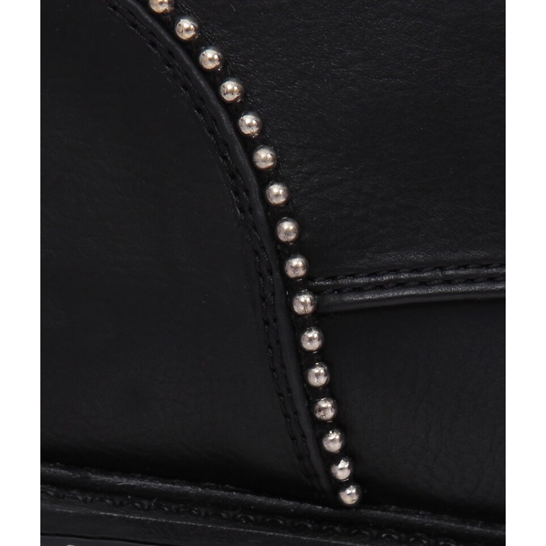 Cizme negre cu dantelă pentru femei C137 Negre negru 1