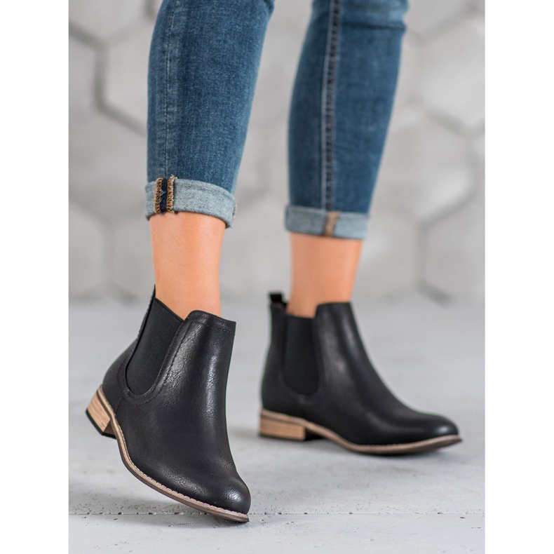 SDS Cizme Chelsea negre negru 2