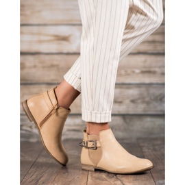 Sixth Sense Cizme din piele ecologică cu cataramă maro 2