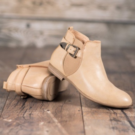 Sixth Sense Cizme din piele ecologică cu cataramă maro 1