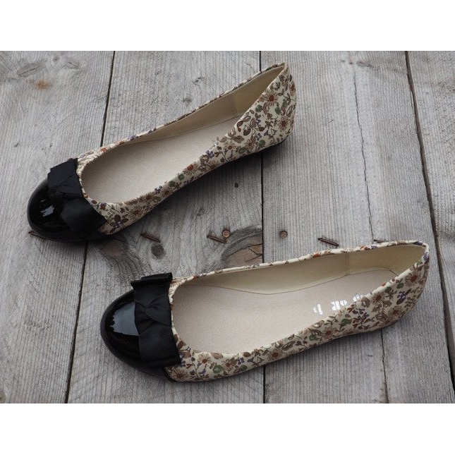 Balerini cu arc 6148 Kaki maro negru 1