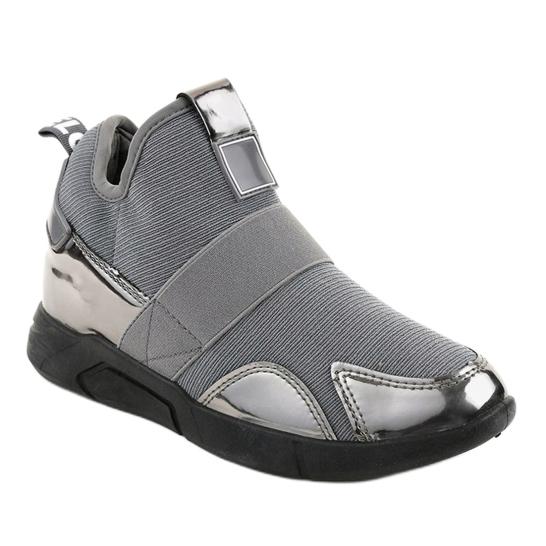 Pantofi sport gri cu bandă elastică SJ1836-3 1