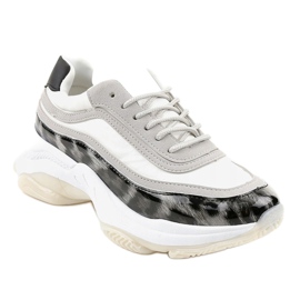 Pantofi sport gri șarpe YY-02 1