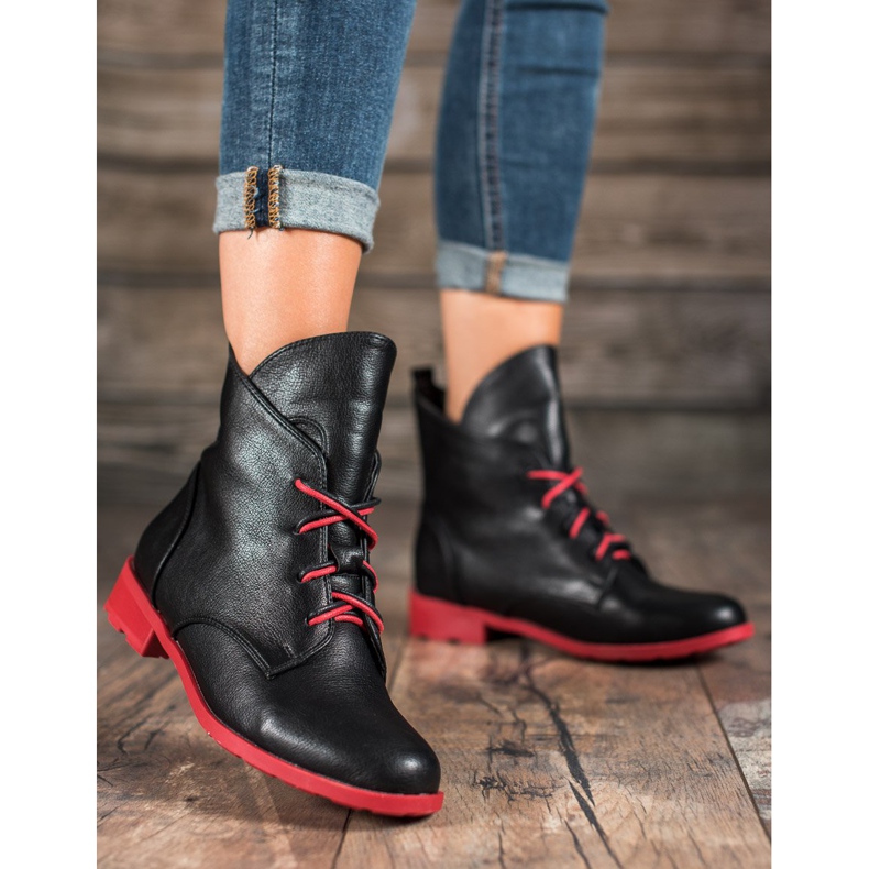 Filippo Cizme din piele ecologică negru 1