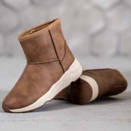 SHELOVET Cizme de zăpadă confortabile maro 1