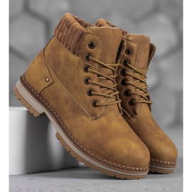 SHELOVET Trappers la modă maro 2 SHELOVET Trappers la modă maro 2