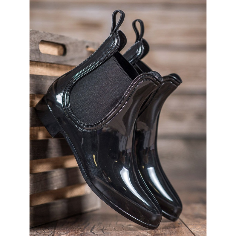 SHELOVET Galoșii femeilor negru 2