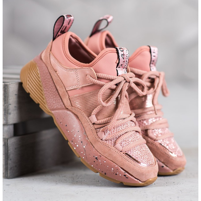 SHELOVET Pantofi sport de alunecare roz 1