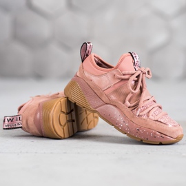 SHELOVET Pantofi sport de alunecare roz 2