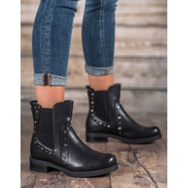 Bestelle Ghete slip-on cu jeturi negru 1 Bestelle Ghete slip-on cu jeturi negru 1