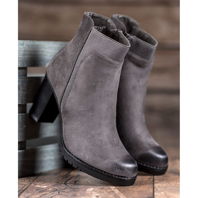 S. BARSKI Cizme dama gri 2