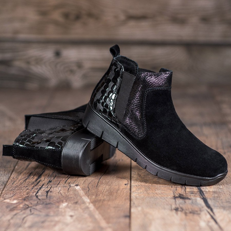 SHELOVET Cizme de alunecare pentru femei negru 1