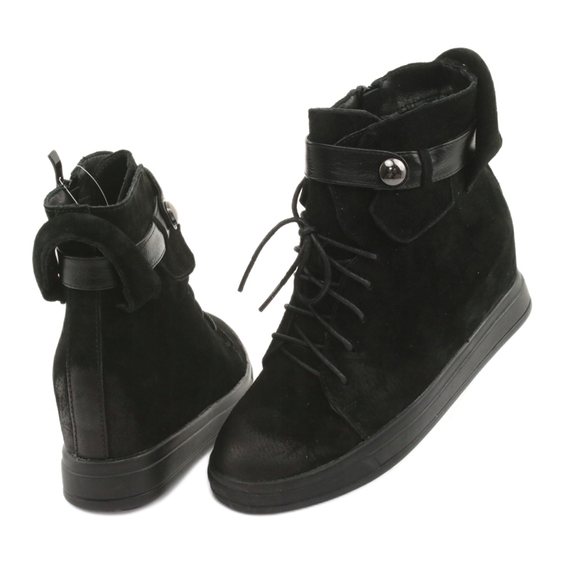 M.Daszyński Adidași negri cu fermoar 143 negru 4 M.Daszyński Adidași negri cu fermoar 143 negru 4