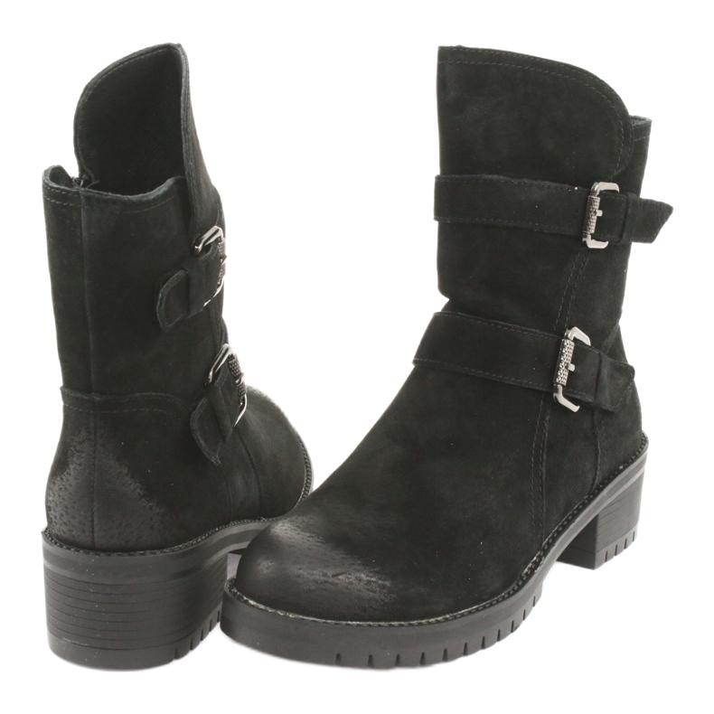 M.Daszyński Cizme din piele de antilopă neagră Daszyński 161 negru 4 M.Daszyński Cizme din piele de antilopă neagră Daszyński 161 negru 4