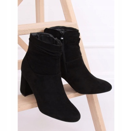 Cizme negre clasice cu toc înalt 9018-7 Negru 1