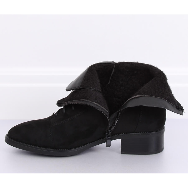 Cizme negre cu cordon 3127 Negre negru 1