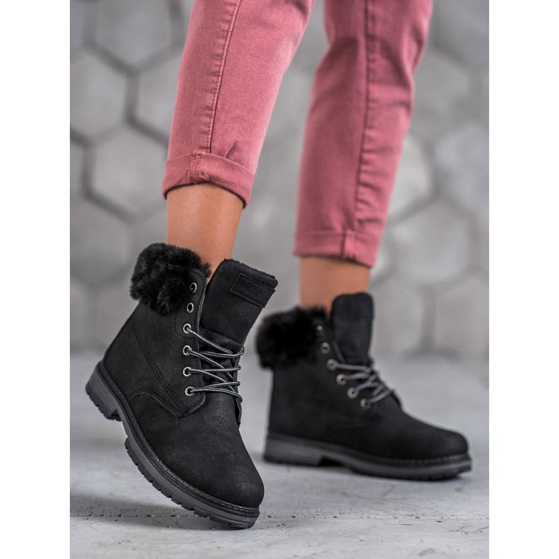 MCKEYLOR Glitter Boots negru 1