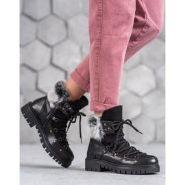 SHELOVET Cizme de alunecare pentru femei negru 1