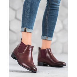 Anesia Paris Cizme Chelsea Burgundy roșu 1