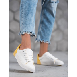 Bestelle Adidași din piele ecologică alb 1