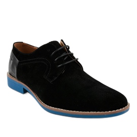 Pantofi eleganți negri H-32 negru 1