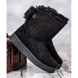 SHELOVET Mukluki cu un arc negru 2