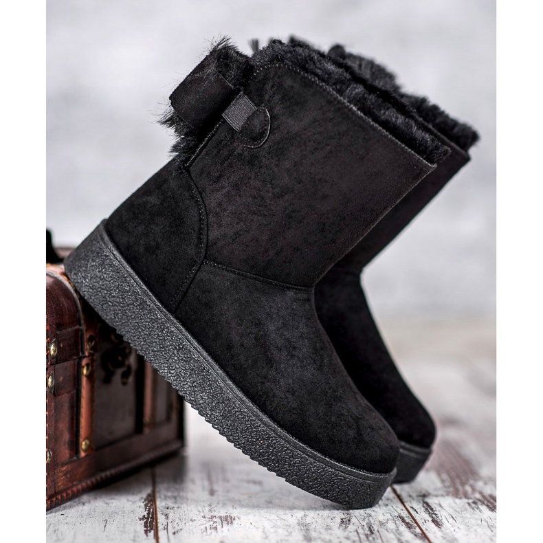 SHELOVET Mukluki cu un arc negru 2