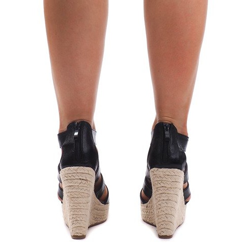 Sandale Wedge 100-575 Negru 2