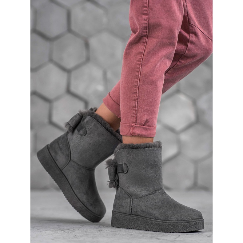 SHELOVET Mukluki cu un arc gri 1