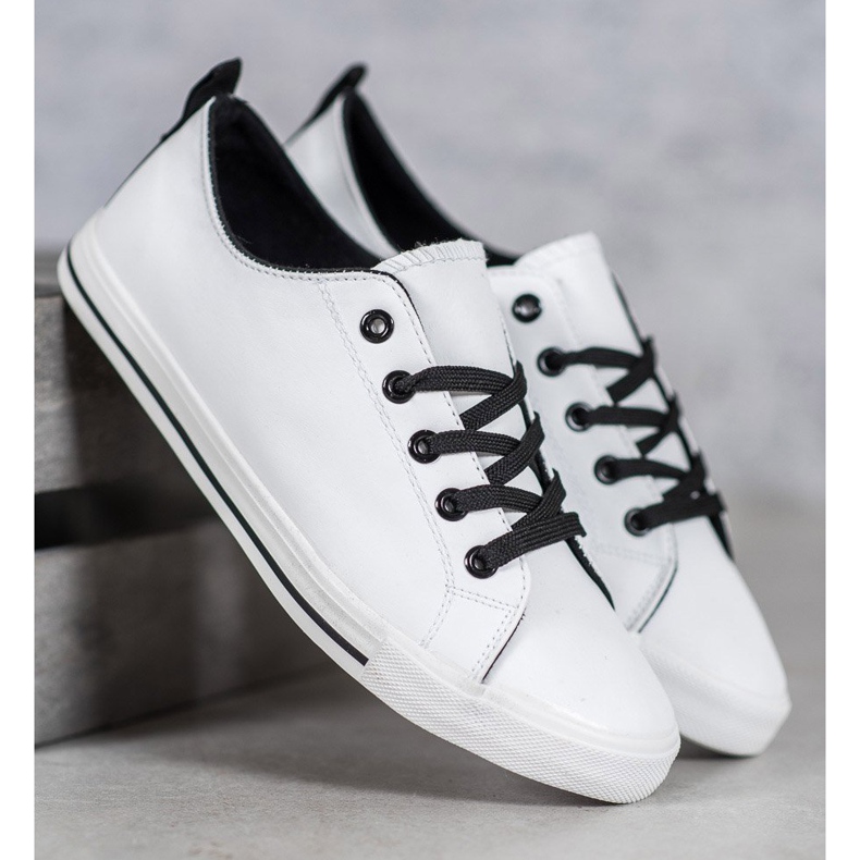 SHELOVET Adidași confortabili alb 1