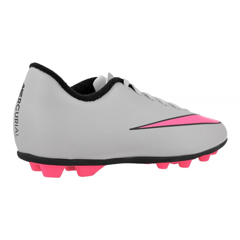 Ghete de fotbal Nike Mercurial Vortex Ii FG-R Jr 651642-060 gri alb 2