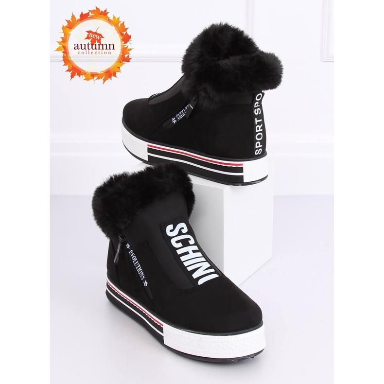 Adidași negri cu izolație NB311 Negru 1