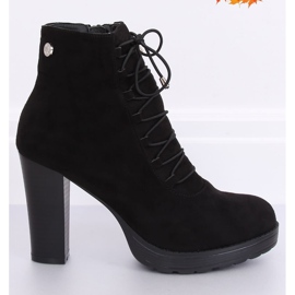 Cizme negre cu platformă BK3235 negru 1