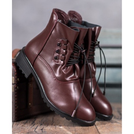 Groto Gogo Cizme cu nervuri roșu 1 Groto Gogo Cizme cu nervuri roșu 1